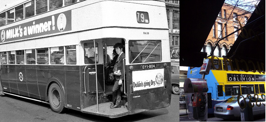 Dieter Hinrichs, Dublin im Jahr 1972 und 2013 - die Photographie und die Dinge im Wandel der Zeit